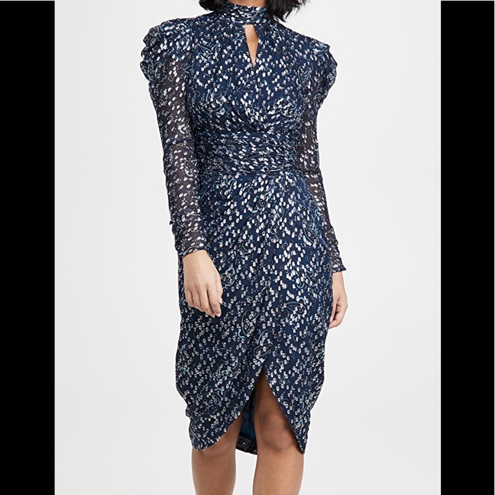 Jonathan Simkhai Reyna Long Sleeve Midi Dress